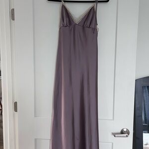 Zara Lavender Satin Chemise